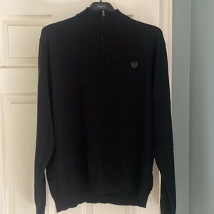 Chaps 1/4 zip cardigan